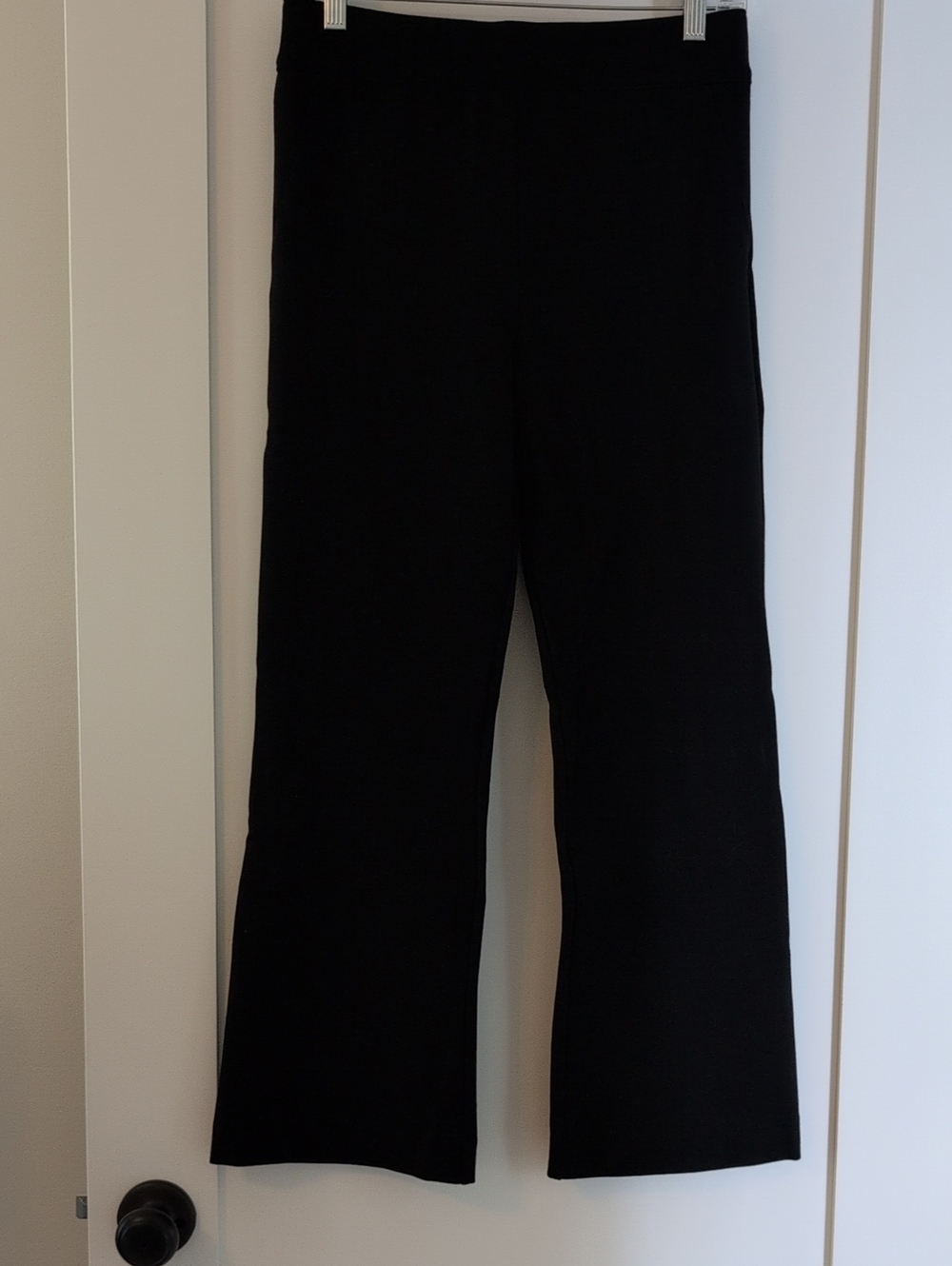 SPANX Black Cropped Flare Pants